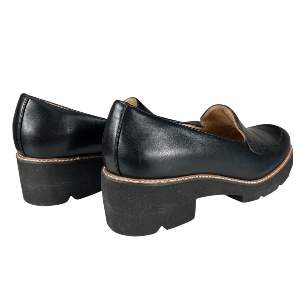 Naturalizer Women’s 12M‎ Black Leather Loafer Heels Comfort Pumps Shoes - Picture 7 of 13